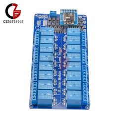 16-Channel 5V 12V WiFi Relay Module with On-Board ESP8266 WiFi Module PCB Relay
