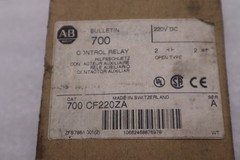 NEW OPEN BOX AB ALLEN BRADLEY 700-CF220ZA SER. A 220VDC 20A STK K3973CC