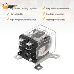 AC110V 30A Electromagnetic Relay, High Power Relay DPDT 2NO 2NC 8 Termi