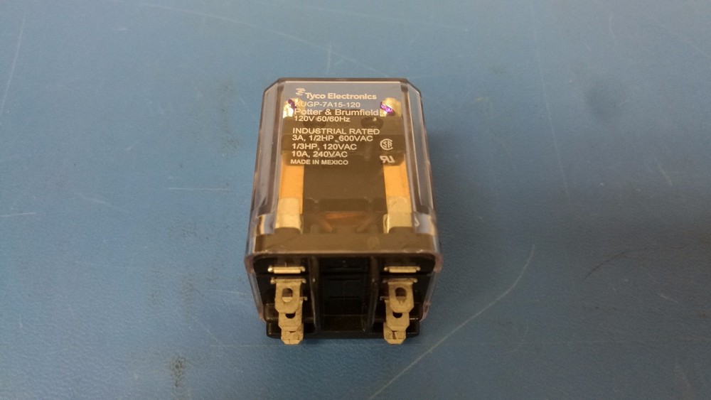 TE Connectivity P&B KUGP-7A15-120 Relay 120VAC 1.7KOhm 10A DPST NEW