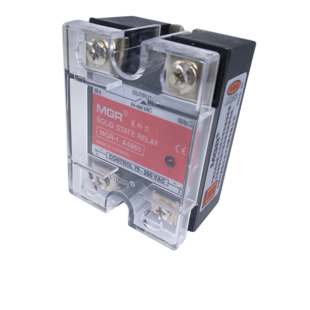 H60A Solid State Relay SSR AC-AC Input 70-280V AC Load 24-480V AC A4860