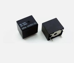 1/2/5/10Pcs SRA-12V 24VDC-CL Mini Power Relays PCB SPDT Black 20A 5-Pins T74