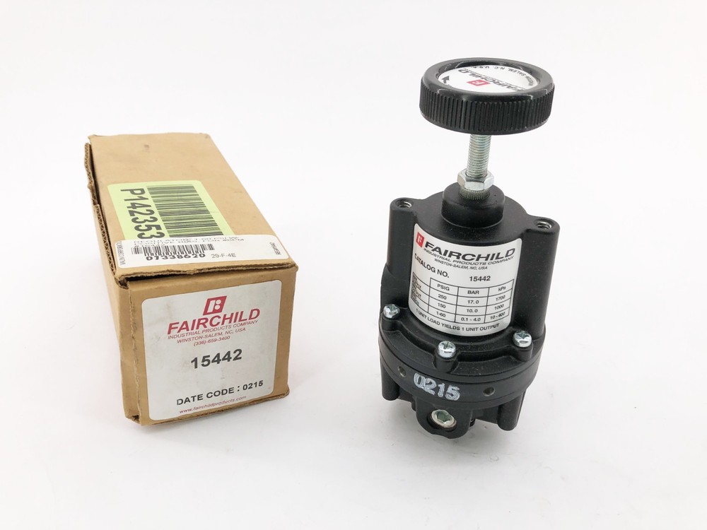 New Fairchild 15442 Positive Bias Relay Model 15 1-60psig 1/4″ NPT
