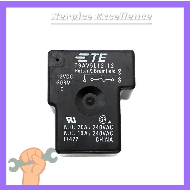 Tyco Electronics-T9AV5L12-12 1X 12VDC Power Relay 20A Pins Fast Delivery