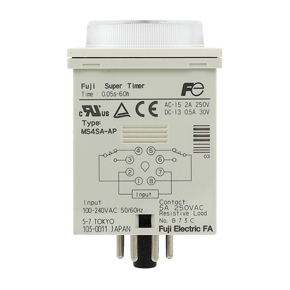 FUJI MS4SA-AP Time Relay 100-240V AC New 1PCS
