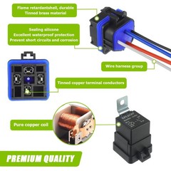 EPLZON 4 PIN 80/60 AMP 12V DC SPST Waterproof Relay Heavy 4