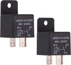 High Current 40A 12V Relay for Auto Applications, 4-Prong Connector Set