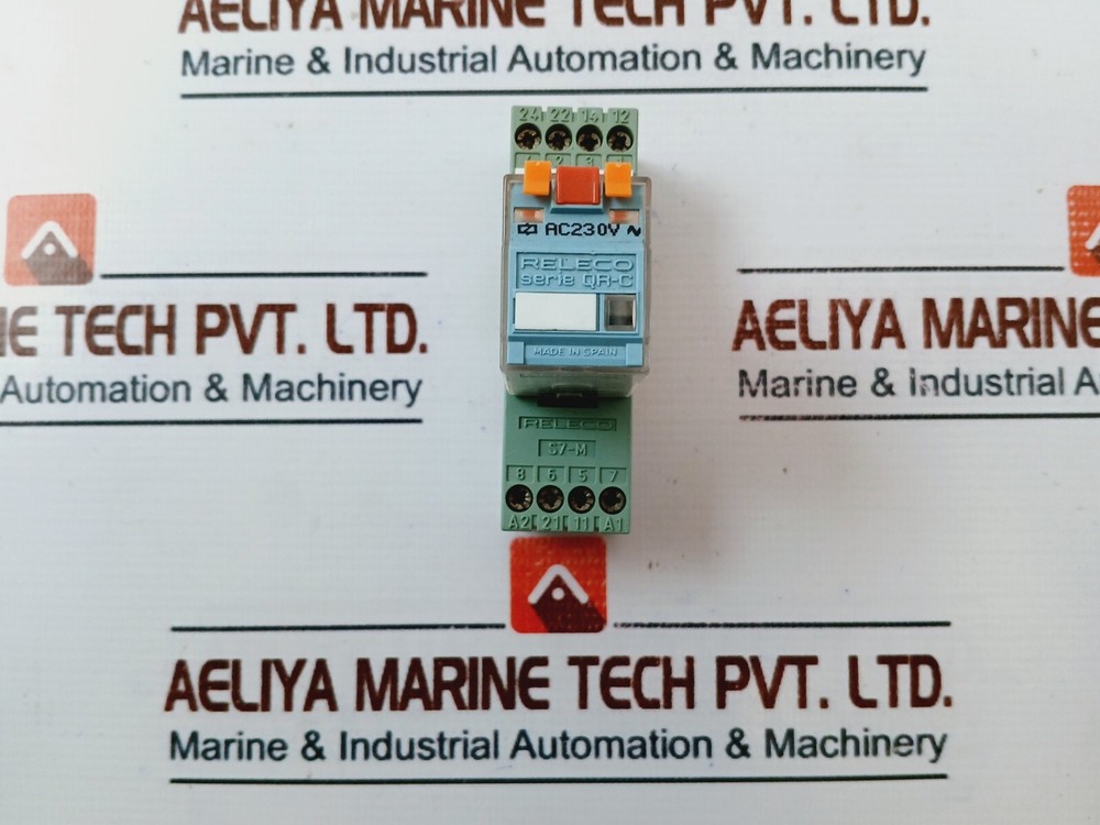 Releco C7-A20 Power Relay With Socket S7-M 3 Poll Serie QR-C 10A AC230V~