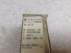 Schleicher SZT 31 110-127 VAC 0.05-1 Second Timer Relay Time SZT31 (TB)