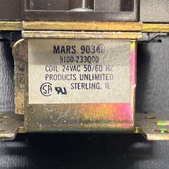 New Mars 90340 Replacement Heavy Duty Switching Fan Relay DPDT 24 VAC