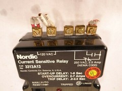 Nordic Current Sensitive Relay 3313A13 2.5 Amp 250 Vac