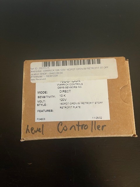 WARRICK CONTROLS 16D-PDT RELAY DIRECT 2 N.O. DPDT RETROFIT ST OFF NEW