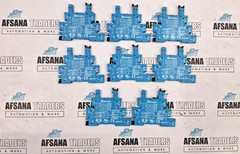 LOT OF 8X FINDER 34.51.7.024.0010 RELAY WITH SOCKET 93.01.7.024