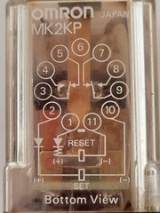 Omron MK2KP General Purpose Relay Plug-in DPDT 5A 250VAC Max Coil 24VAC 11-Pin