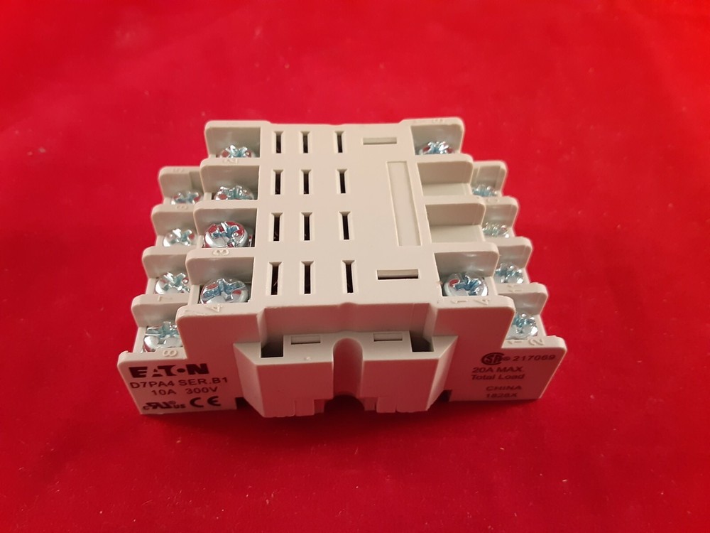 Eaton/Cutler Hammer. Relay Socket # D7PA4. NEW. (Lot of 5). FREE Shipping.
