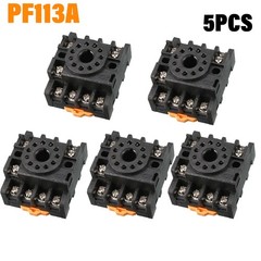 5pcs 11 Pin Screw Terminals PF113A Relay Base Socket for Time Delay