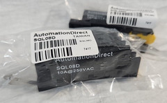 Automation Direct SQL08D Relay Socket Base 10A@250 VAC Lot of 2