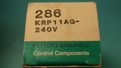 POTTER & BRUMFIELD KRP-11A-240 8 PIN RELAY ( COIL 240V 50/60Hz )