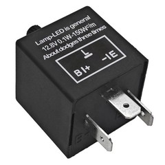CF-13 LED Flasher Relay Pack of 2 – 3 Pin Adjustable Turn Signal Relay CF13 E…