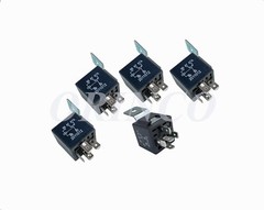 5) J45E12 Universal 12V 5 Pin SPDT 30/40 Amp Relay for Car Installation System