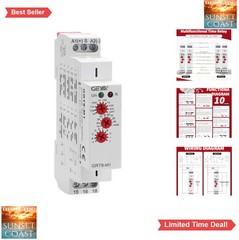 16A Multifunction Time Relay 10 Functions AC/DC 12V-240V DIN Rail Mount LED