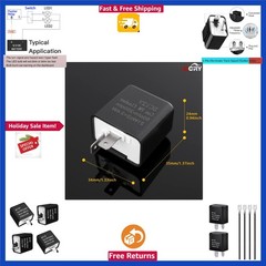 12V Speed Adjustable LED Electronic Flasher Relay – Perfect for Cars and Bikes