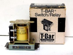 T-Bar Switch/Relay 8501-3023, 115 VAC, 3963 Ohms with Box