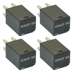 4 PCS 12VDC 20A 4 Pin Mini Micro Automotive Relay Fits PA6TGF30 Switch