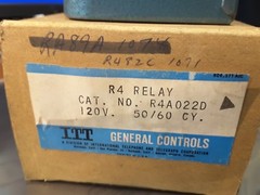 ITT General Controls R4A022D 120V Type R4 Relay New Nib Nos Sale $39