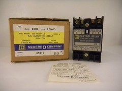 SQUARE D AC MAGNETIC RELAY 8501 LO-40 *NEW SURPLUS IN BOX*