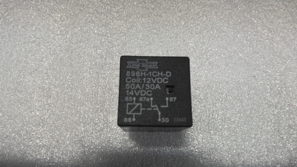 Song Chuan 896H-1AH-S-R1-12VDC COIL “SEALED” SPST 50A 12VDC Relay (214312-C03BB3