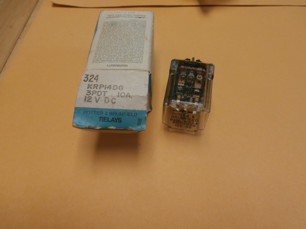 P&B RELAY KRP14DG-12VDC 3PDT 10A