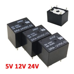 5V 12V 24V Mini Relay SPDT 4-Pins 5-Pins PCB General Purpose Relay SRA Series