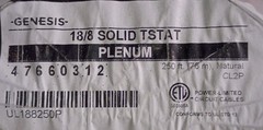 18/8 Solid Tstat Plenum Rated (250ft) white