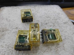 Lot of IDEC Model: RH1B-U Relays. DC24V. Qty. 4. New Old Stock. No Box