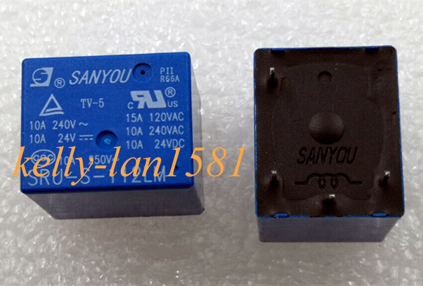10Pcs New Sanyou Relay SRU-S-112LM 12VDC 4-pin 10A240VAC 0.36W