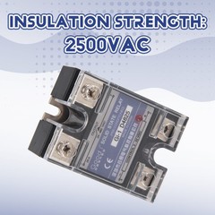 SSR 25A 3-32V DC To 24-480V AC Single Phase Solid State Relay DC Control AC3411