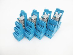 4X FINDER 94.04 FINDER RELAY SOCKET & 55.34.9.024.0040 & 99.02.9.024.99 COIL