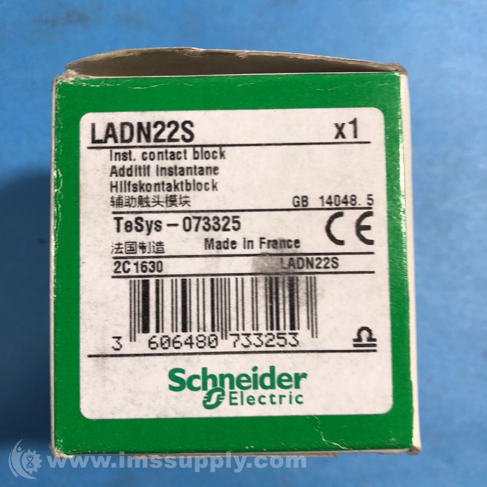 Schneider Electric LADN22S Auxiliary Contact Block FNOB