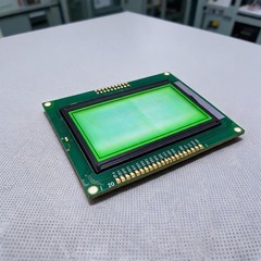 128×64 Resolution LCD Display STN 93.0×70.0x12.5mm for Instrument Panels