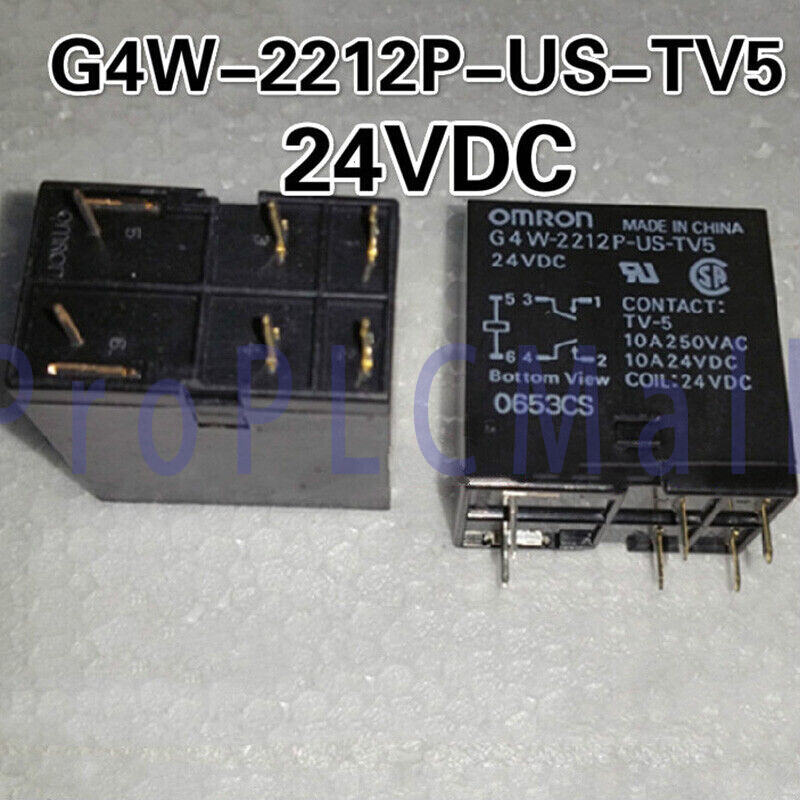 10PCS OMRON G4W-2212P-US-TV5 24VDC Power Relay 24VDC 6Pin 15A 250VAC~