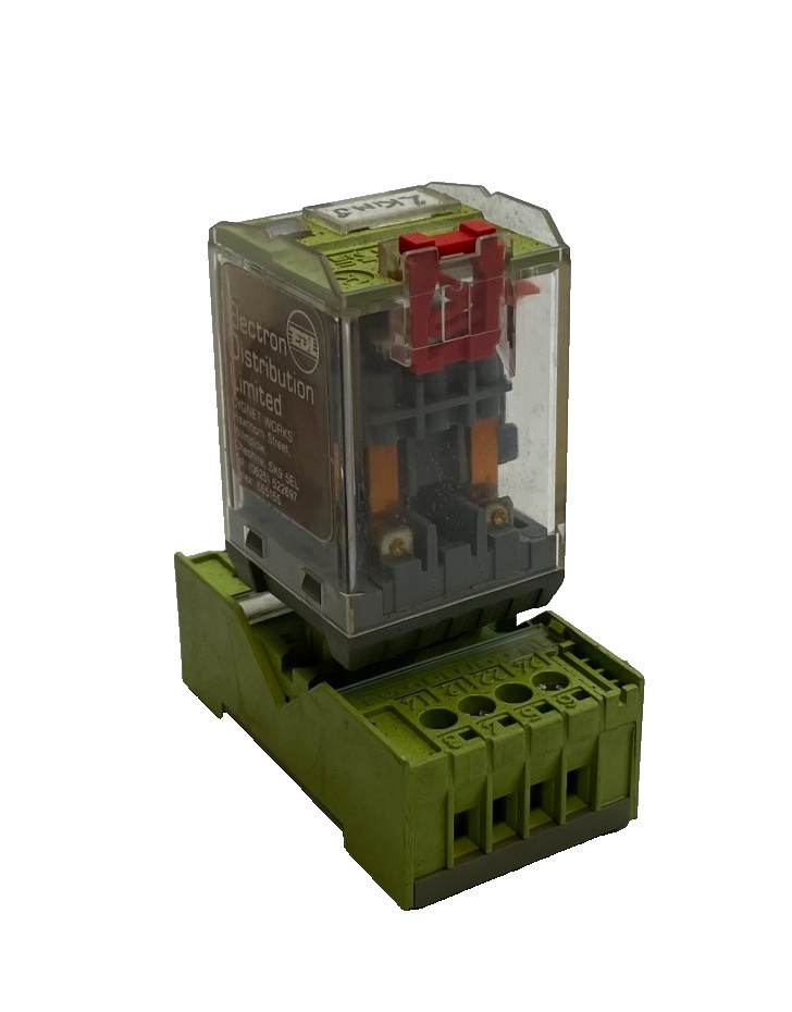 RELCO EDL CW2 MRC C2-A29 Relay w/ Socket 10A 380V 24VDC