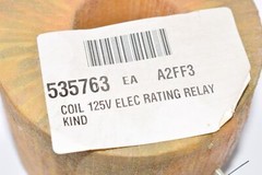 Electric Rating Rely Kind, 535763, A2FF3, CRY 69, Coil, 125V, 4-1/8 OD, 2-5/8 ID