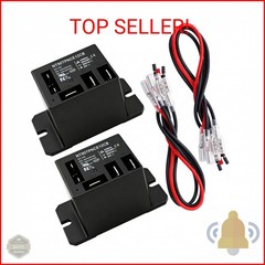 Tnisesm 2PCS Power Relay DC12V Coil, 30A SPDT(1NO 1NC) with Flange Mounting and
