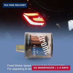 2 Pin Electronic Flasher Relay 12V Turn Signal Light Blinker Relay 2 Prong Flash