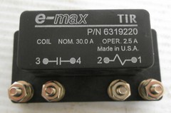 E-Max 6319220 Auxiliary Voltage Relay Nom 30A Oper 2.5A