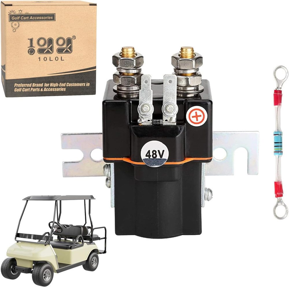Golf Cart 48V Solenoid for Club Car DS & Precedent 2000-Up, with Resistor, OEM#