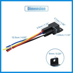 3pcs JD-2912 5Pin DC 36V 40A Universal Car Fuse Relay Switch Power with Harness