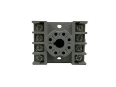 Dayton 5X852F Octal Relay Socket 8-Pin DIN Rail Mount 10A 300/600VAC Screw Term