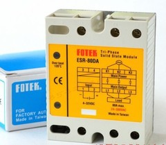 1PCS New FOTEK Soild State Relay ESR-80DA.